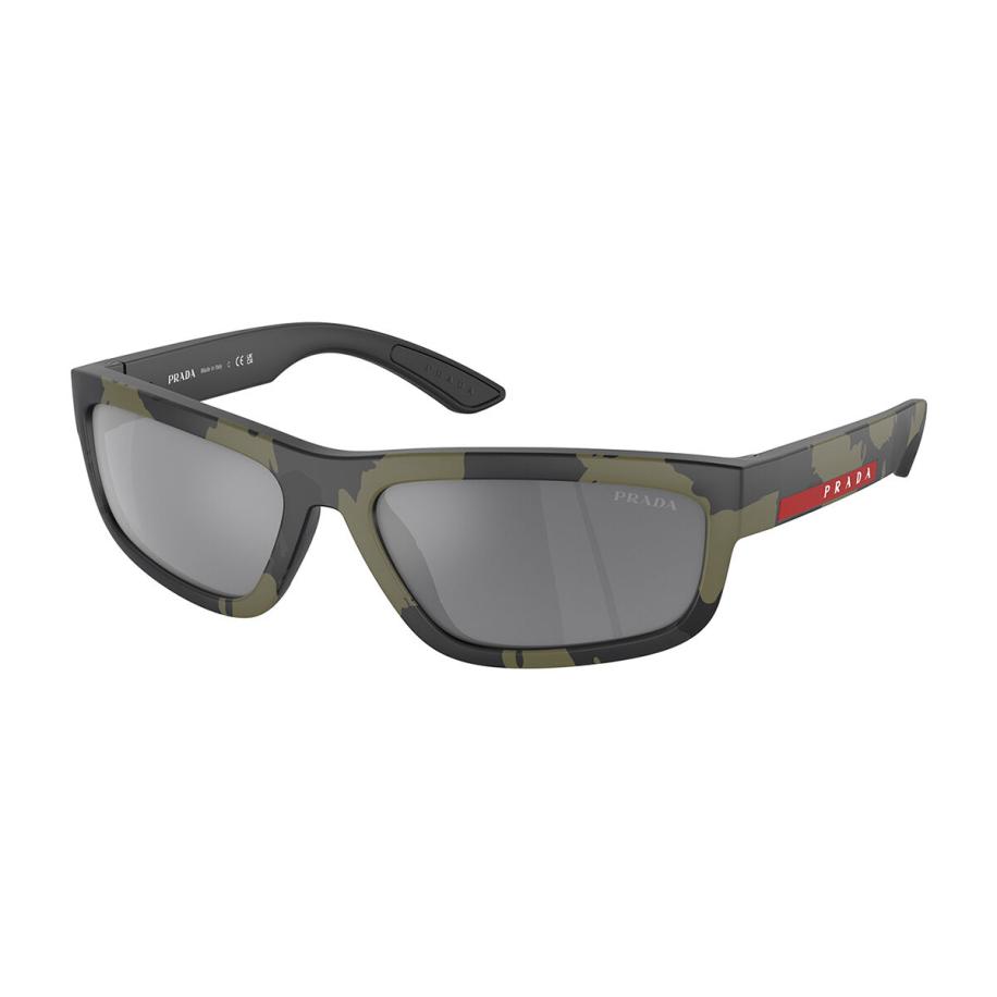 Prada Linea Rossa PS05ZS 14X07G Groen Heren Zonnebril Multicolor