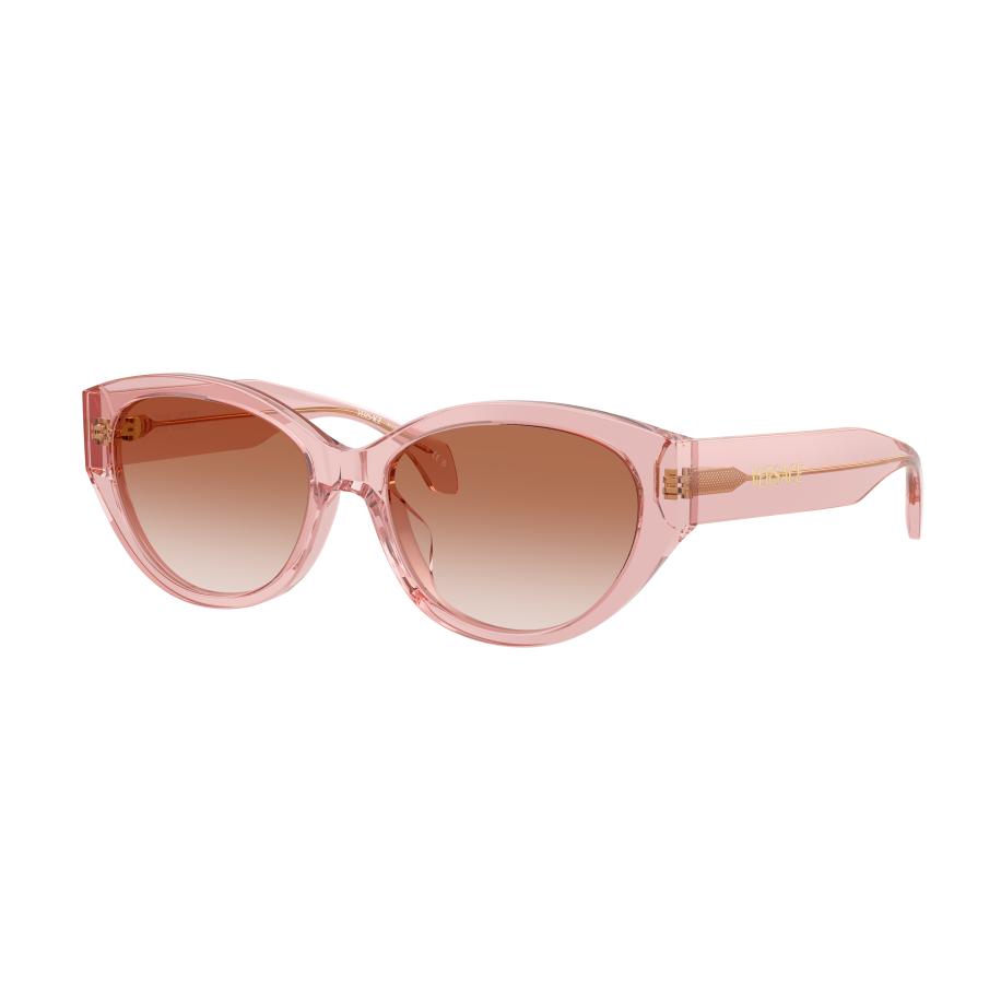 Versace Vrouwelijk Sunglass VE4495D - Framekleur: Perzik transparant, Lenskleur: Roze Gradiënt Roze