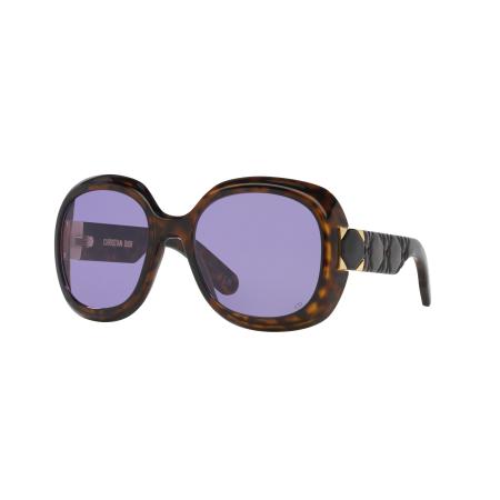 DIOR Vrouwelijk Sunglass Lady 9522 R2I - Framekleur: Tortoise, Lenskleur: Paars