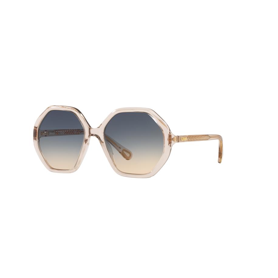 Chloé Unisex Sunglass CC0004S - Framekleur: Roze, Lenskleur: Groen gradiënt Groen