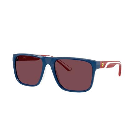 Scuderia Ferrari Mannelijk Sunglass FZ6002U - Framekleur: Blauw, Lenskleur: Bordeaux