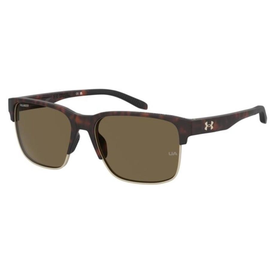 Under Armour UA ASSIST EDGE Polarized 86/SP Tortoiseshell Heren Zonnebril