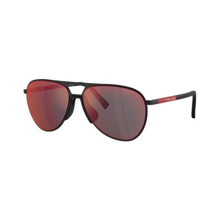 Prada Linea Rossa PS53ZS DG008F Zwart Heren Zonnebril