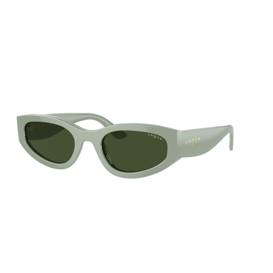Vogue Eyewear Vrouwelijk Sunglass VO5585S - Framekleur: Volledig lichtgroen, Lenskleur: Donkergroen Groen