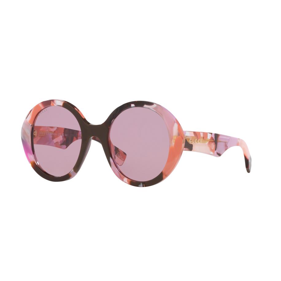Gucci Vrouwelijk Sunglass GG1628S - Framekleur: Roze, Lenskleur: Paars Paars