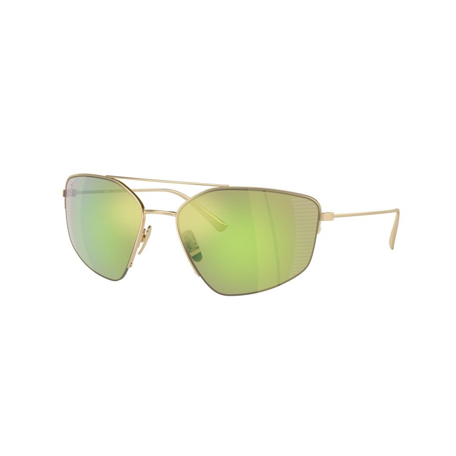 Ferrari Mannelijk Sunglass FH1009T - Framekleur: Lichtgoud, Lenskleur: Groen gespiegeld Wit