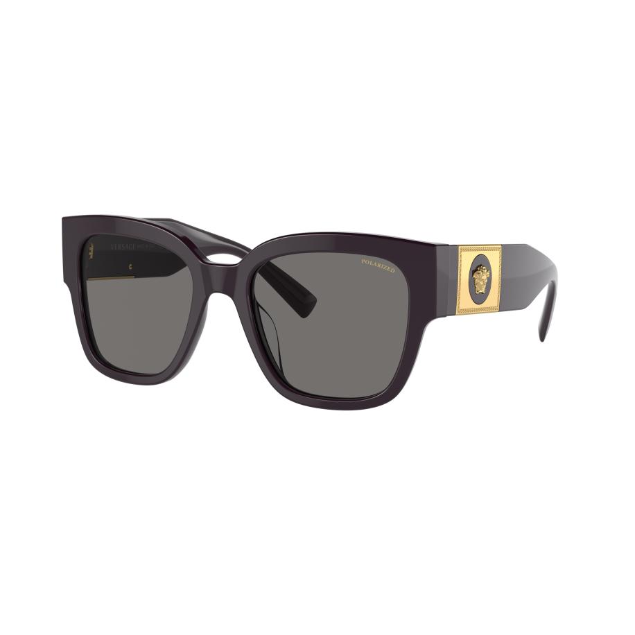 Versace Vrouwelijk Sunglass VE4437U - Framekleur: Bordeaux, Lenskleur: Polar donkergrijs Grijs