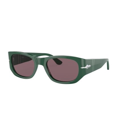 Persol Unisex Sunglass PO3307S - Framekleur: Groen, Lenskleur: Dark Violet Polarized