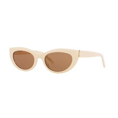 Saint Laurent Vrouwelijk Sunglass SL M115 - Framekleur: Ivoor, Lenskleur: Bruin