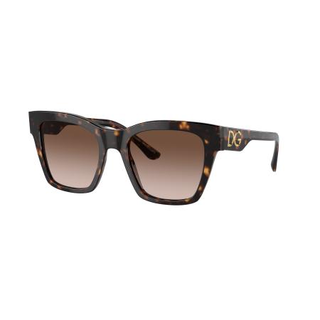Dolce&Gabbana Vrouwelijk Sunglass DG4384 - Framekleur: Havana, Lenskleur: Gradiënt bruin