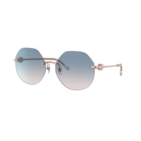 Tiffany & Co. Vrouwelijk Sunglass TF3077 - Framekleur: Rubedo, Lenskleur: Blauw