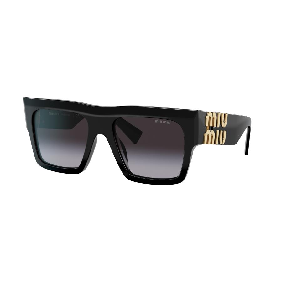 Miu Miu Vrouwelijk Sunglass MU 10WS - Framekleur: Zwart, Lenskleur: Grijs Gradiënt Grijs