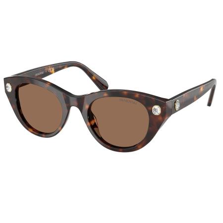 Swarovski SK6025 100273 Tortoiseshell Dames Zonnebril