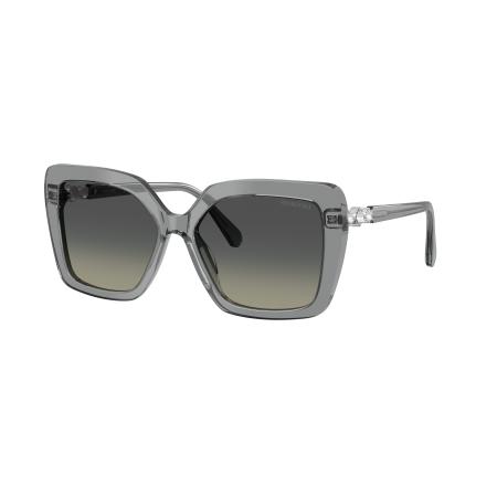 Swarovski Vrouwelijk Sunglass SK6049 - Framekleur: Transparant grijs, Lenskleur: Gradiënt grijs