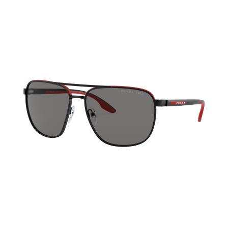 Prada Linea Rossa PS50YS Aziatische pasvorm Polarized 19G02G Zwart Heren Zonnebril