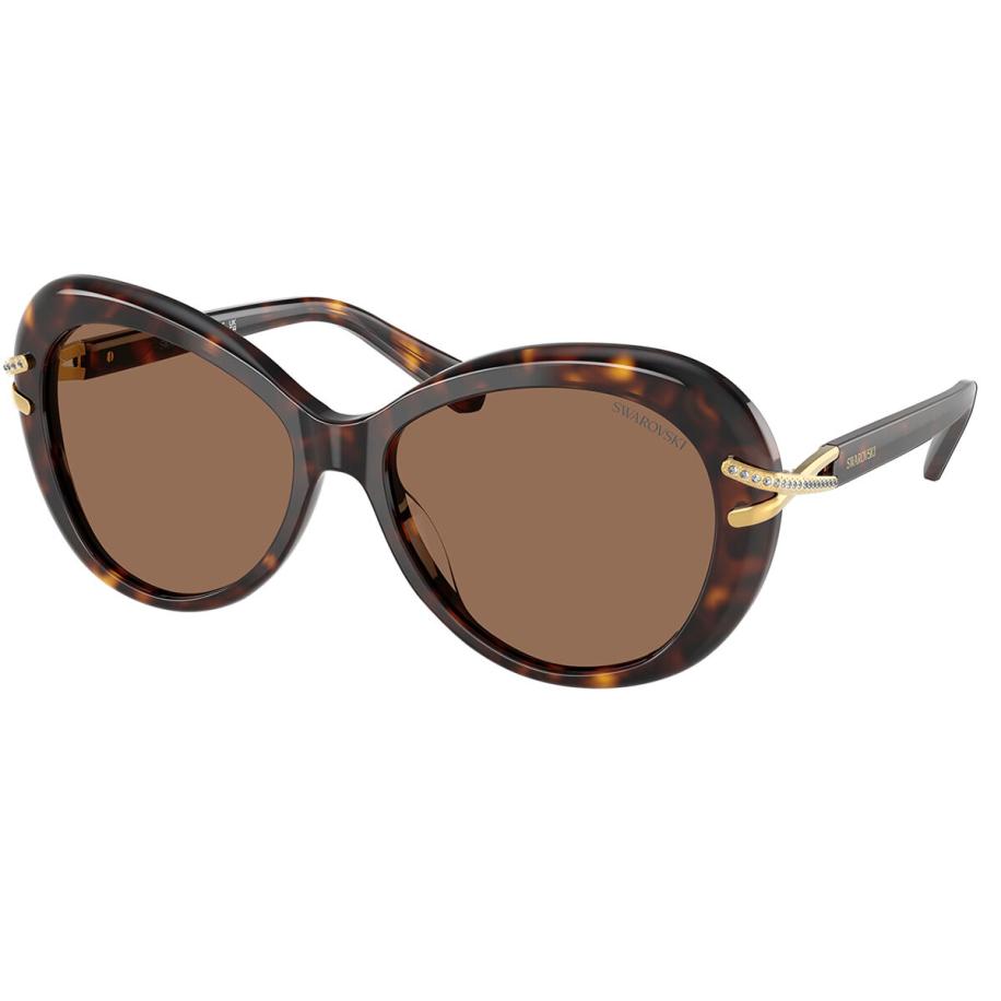 Swarovski SK6026 100273 Tortoiseshell Dames Zonnebril