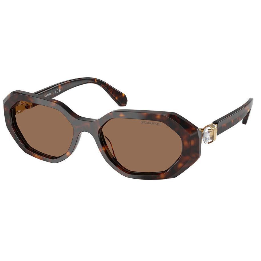 Swarovski SK6028 100273 Tortoiseshell Dames Zonnebril