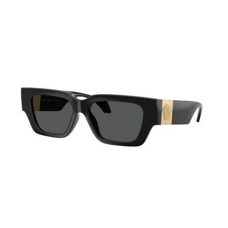 Versace Vrouwelijk Sunglass VE4497U - Framekleur: Zwart, Lenskleur: Donkergrijs
