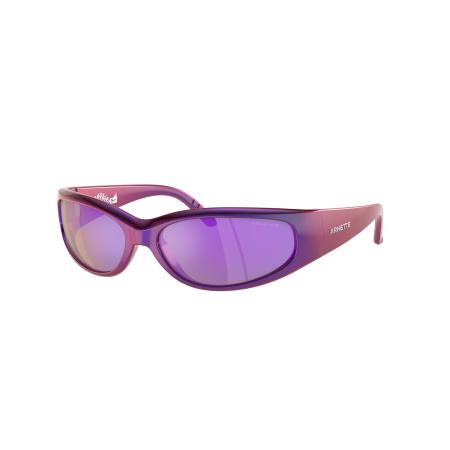 Arnette Mannelijk Sunglass AN4302 Catfish - Framekleur: Iriserend blauw/violet, Lenskleur: Grijs gespiegeld violet
