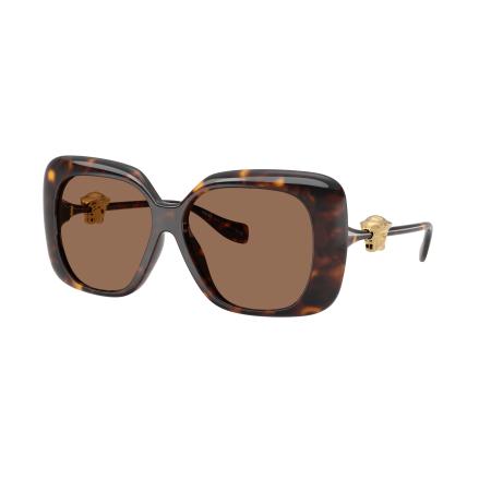 Versace Vrouwelijk Sunglass VE4499U - Framekleur: Havana, Lenskleur: Donkerbruin
