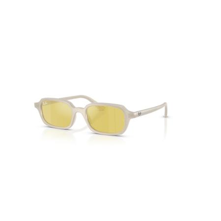 Ray-Ban Zuri Bio-based zonnebril Bewolkt Warm Wit montuur Geel glazen 49-19