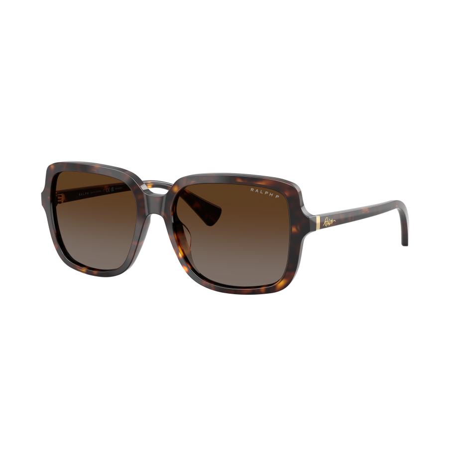 Ralph Vrouwelijk Sunglass RA5333U - Framekleur: Glanzend donker Havana, Lenskleur: Polar bruin gradiënt Bruin