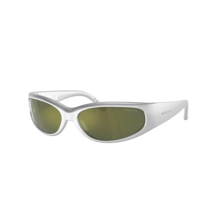 Arnette Mannelijk Sunglass AN4302 Catfish - Framekleur: Metallic zilver, Lenskleur: Donkergroen gespiegeld petroleum