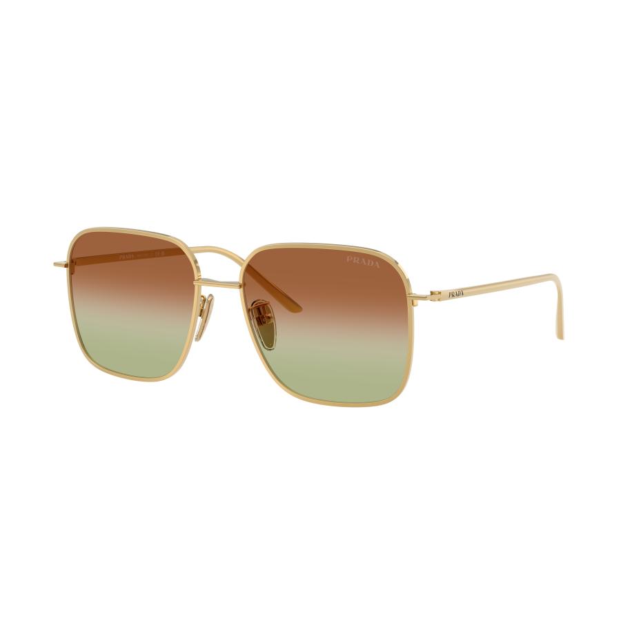Prada Vrouwelijk Sunglass PR C54SD - Framekleur: Goud, Lenskleur: Groen/Bruin Multicolor