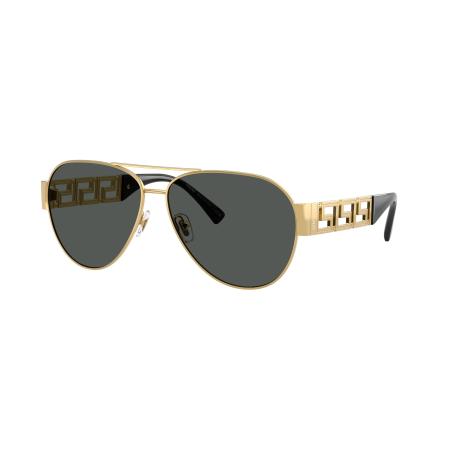 Versace Mannelijk Sunglass VE2289 - Framekleur: Goud, Lenskleur: Donkergrijs
