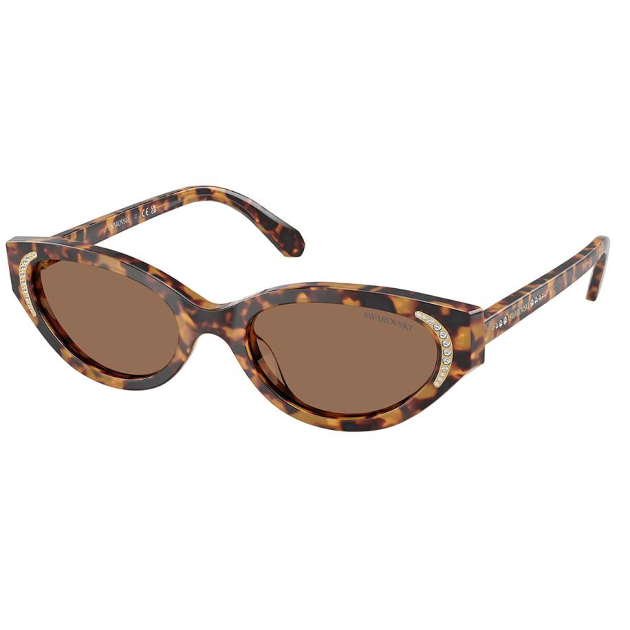 Swarovski SK6030 104073 Tortoiseshell Dames Zonnebril