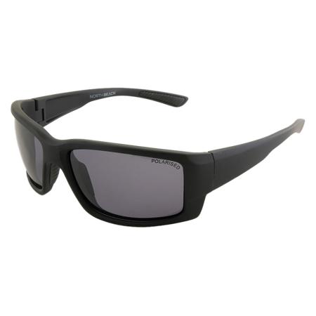 North Beach Foster Polarized 70776 Zwart Heren Zonnebril