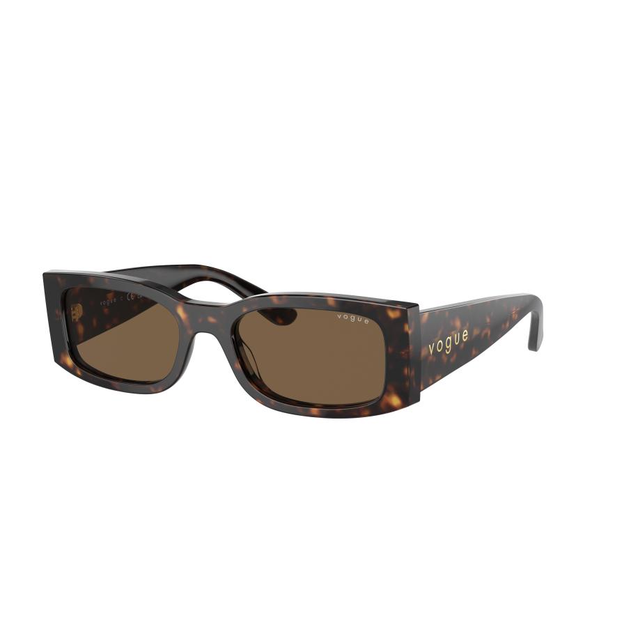 Vogue Eyewear Vrouwelijk Sunglass VO5584S - Framekleur: Donker Havana, Lenskleur: Donkerbruin Bruin
