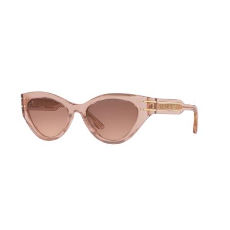 DIOR Vrouwelijk Sunglass DiorSignature B7I - Framekleur: Roze glanzend, Lenskleur: Roviex