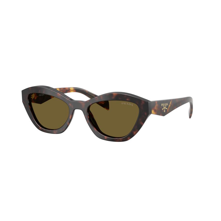 Prada Vrouwelijk Sunglass PR A02S - Framekleur: Wortel schildpad, Lenskleur: Donkerbruin Bruin
