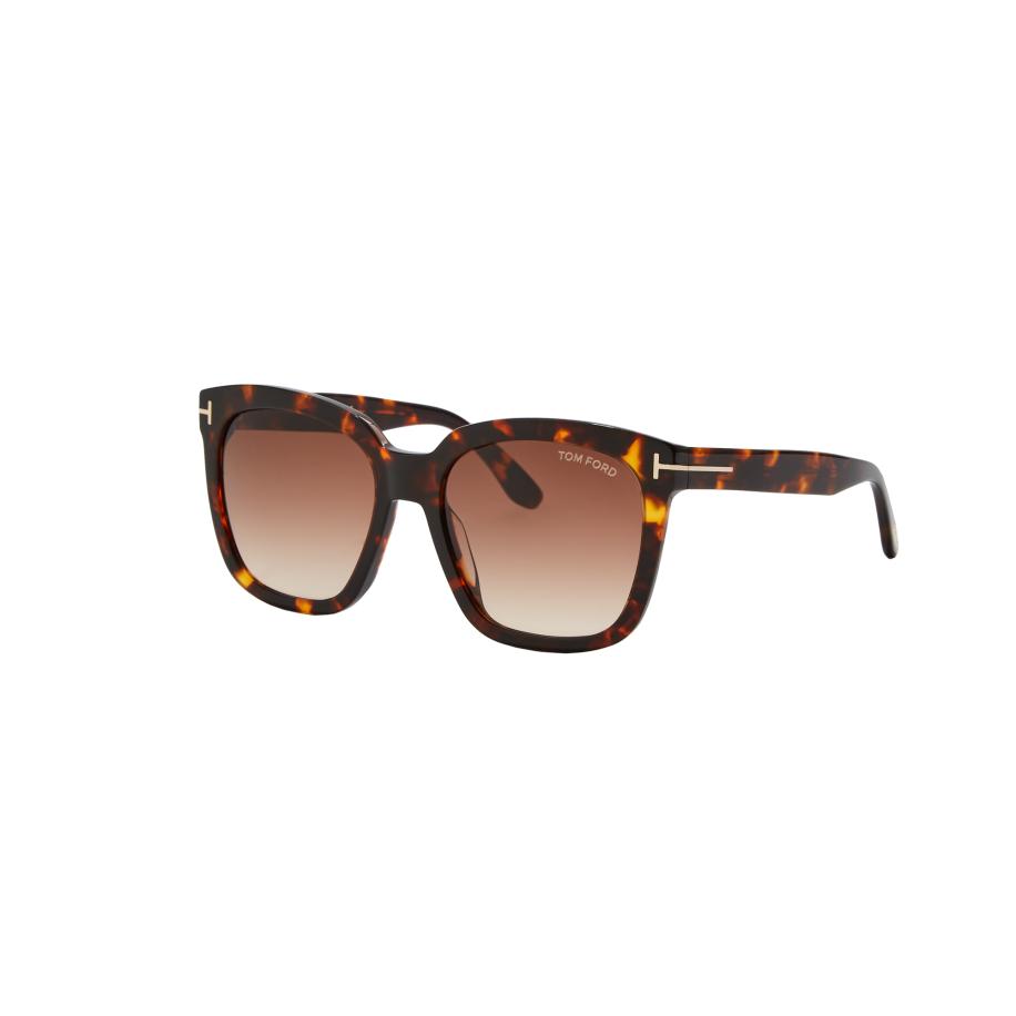 Tom Ford FT0502 AMARRA 52F Tortoiseshell Dames Zonnebril Bruin