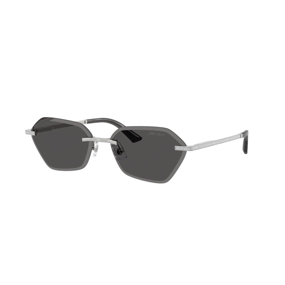 Jimmy Choo Vrouwelijk Sunglass JC4022J - Framekleur: Zilver, Lenskleur: Donkergrijs Grijs