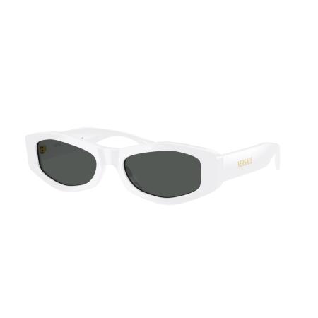Versace Vrouwelijk Sunglass VE4487 - Framekleur: Wit, Lenskleur: Donkergrijs