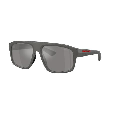 Prada Linea Rossa Mannelijk Sunglass PS B02S - Framekleur: Metaal grijs, Lenskleur: Grijs gespiegeld zilver