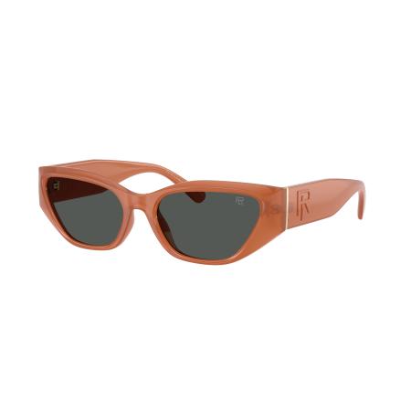 Ralph Lauren Vrouwelijk Sunglass RL8231U - Framekleur: Transparant amber, Lenskleur: Donkergrijs