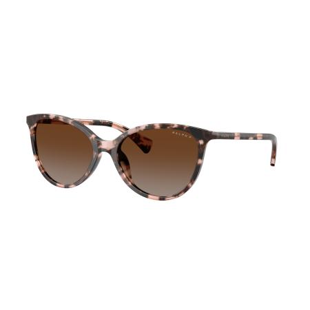 Ralph Vrouwelijk Sunglass RA5339U - Framekleur: Rosé Havana, Lenskleur: Bruin Gradiënt Polar