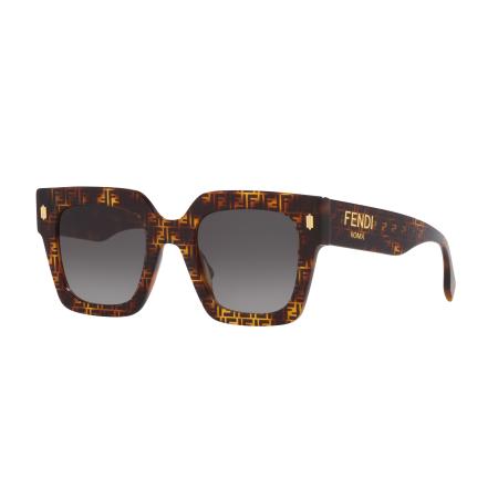 Fendi Vrouwelijk Sunglass Fendi Roma Fe40101I - Framekleur: Tortoise, Lenskleur: Grijs