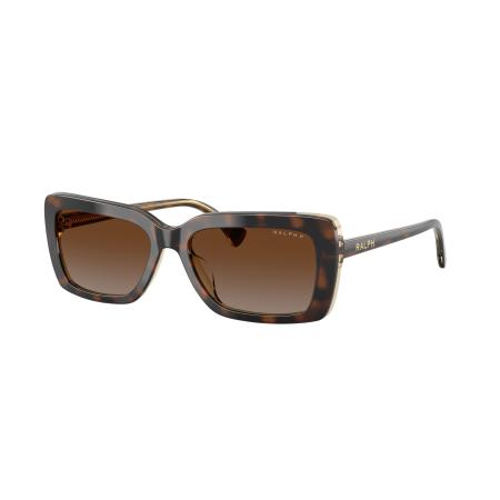 Ralph Vrouwelijk Sunglass RA5342U - Framekleur: Tortoise, Lenskleur: Bruin Gradiënt Polarized