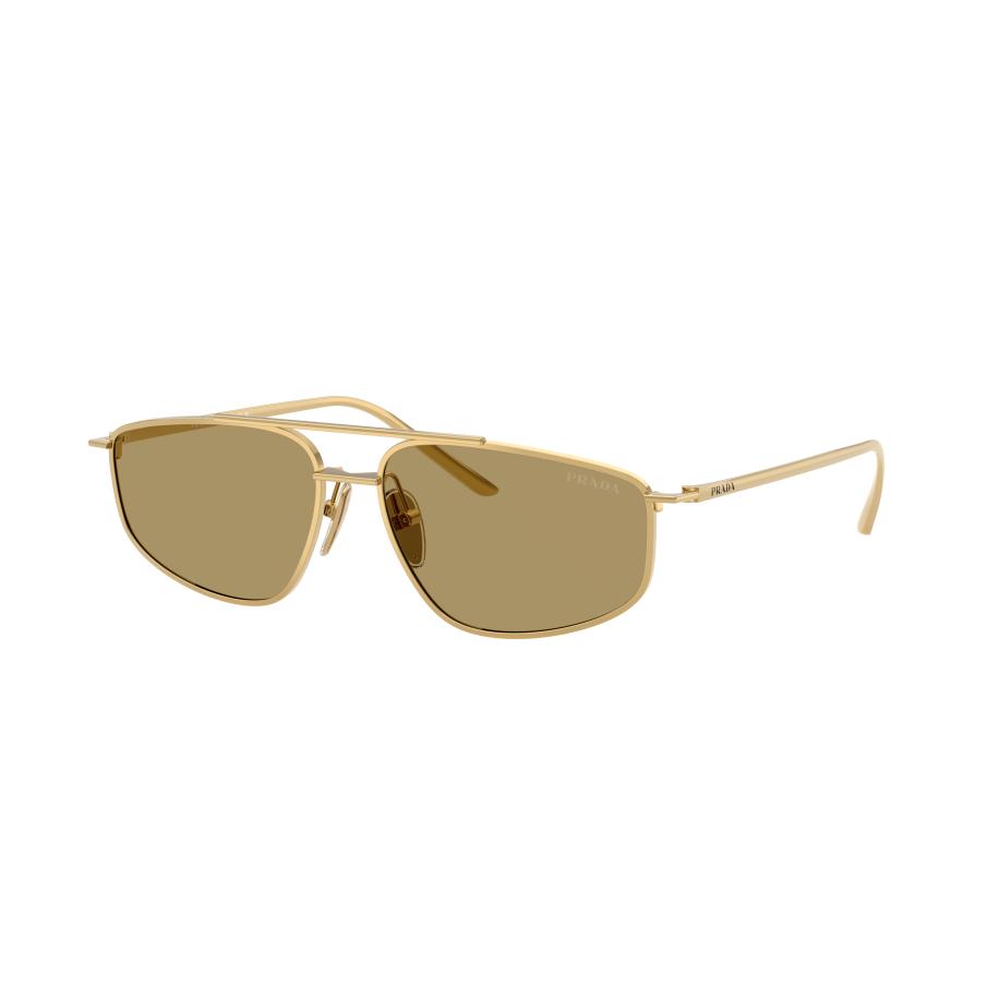 Prada Vrouwelijk Sunglass PR C51S - Framekleur: Goud, Lenskleur: Olijfgroen Groen