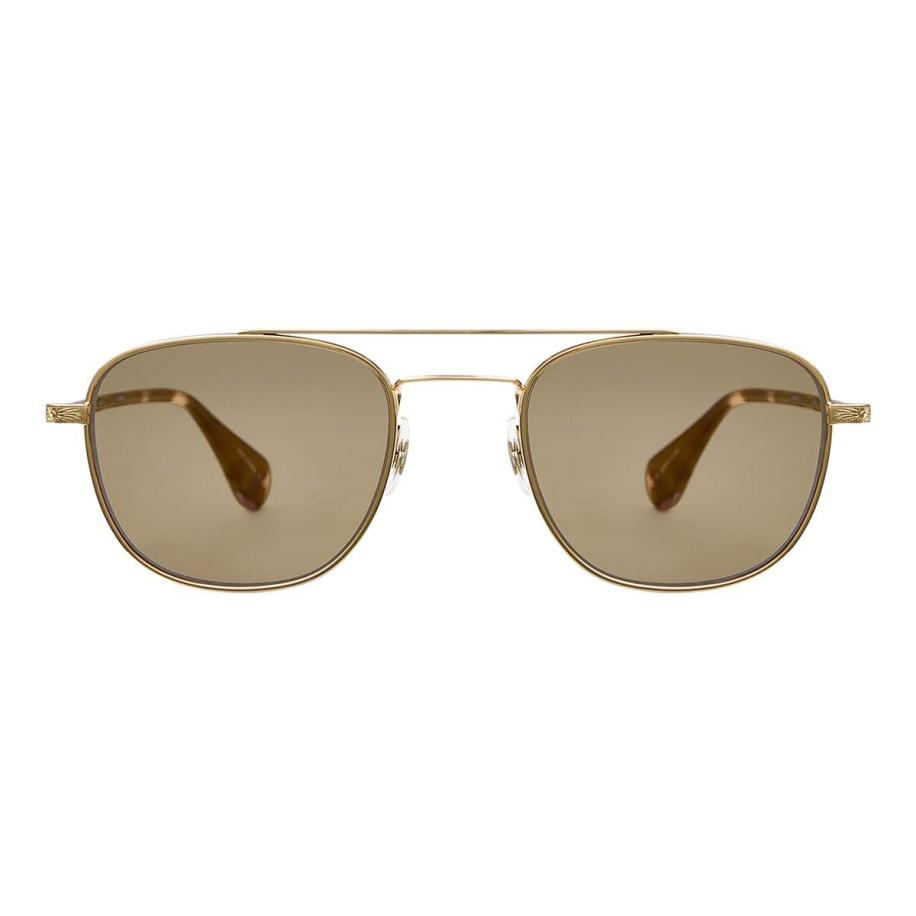 Garrett Leight CLUBHOUSE II SUN G-EMT/CL Goud Heren Zonnebril