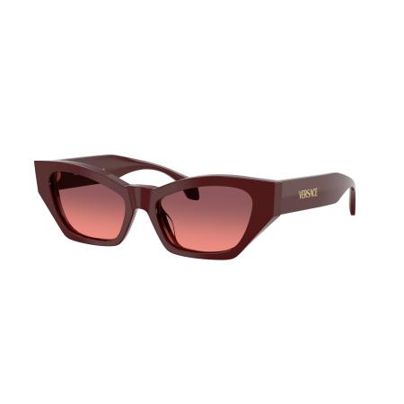 Versace Vrouwelijk Sunglass VE4488U - Framekleur: Effen rood, Lenskleur: Roze gradiënt violet