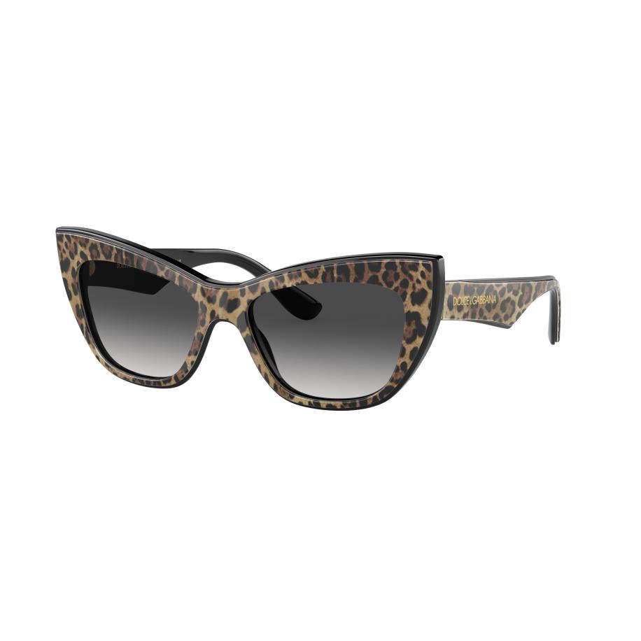 Dolce&Gabbana Vrouwelijk Sunglass DG4417 - Framekleur: Luipaard bruin/zwart, Lenskleur: Grijs Gradiënt Grijs