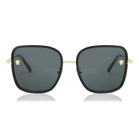 Versace VE2247D Aziatische pasvorm 143887 Zwart Dames Zonnebril