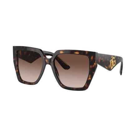 Dolce&Gabbana Vrouwelijk Sunglass DG4438 - Framekleur: Havana, Lenskleur: Gradiënt bruin