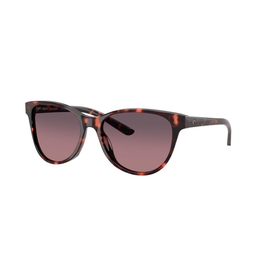 Costa Vrouwelijk Sunglass 6S2012 Catherine - Framekleur: Zonsondergang schildpad, Lenskleur: Rosé gradiënt Roze