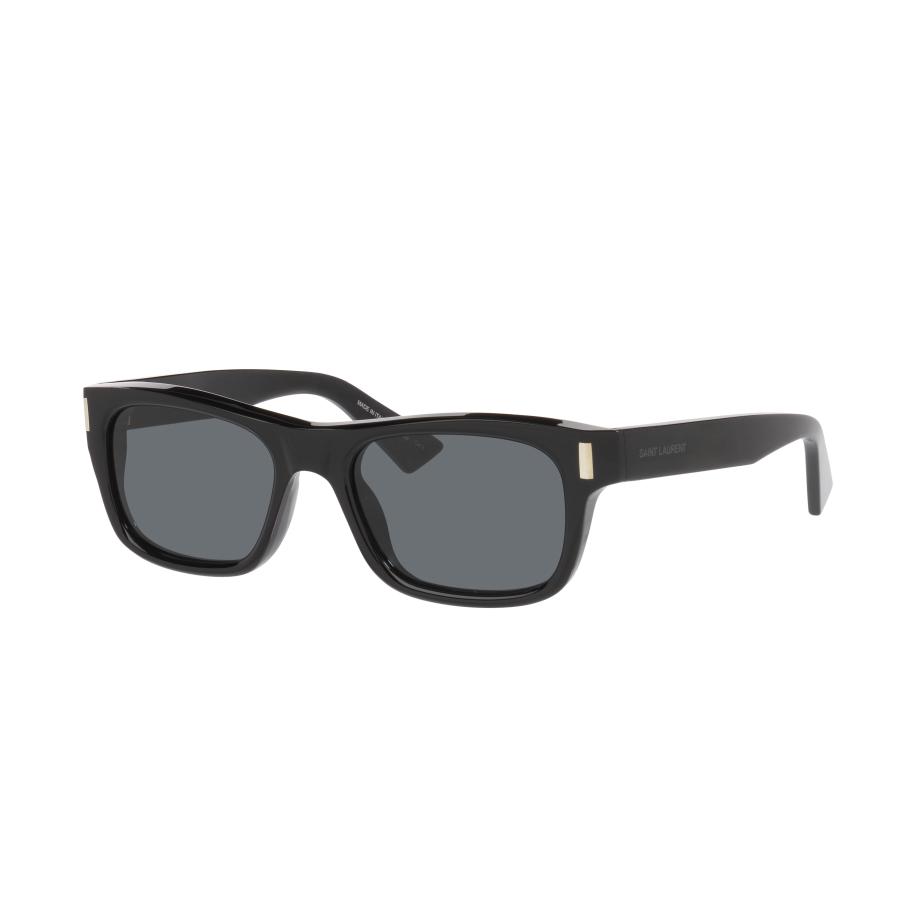 Saint Laurent Unisex Sunglass SL83 - Framekleur: Zwart, Lenskleur: Zwart Zwart